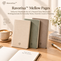 Ravorixa™ Mellow Pages – Softcover Notebook Set of 3, Neutral-Tone Minimalist Writing Journals for Everyday Notes, Travel & Creative Planning